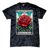 Kama La Flor Latinos For Kamala Harris 2024 Tie-Dye T-Shirt