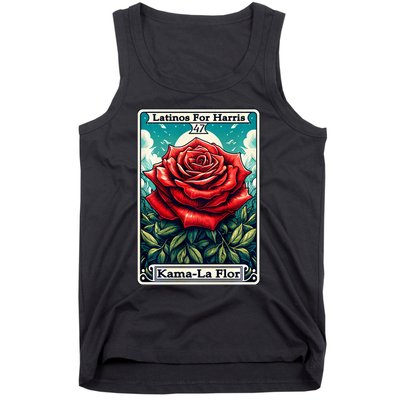 Kama La Flor Latinos For Kamala Harris 2024 Tank Top