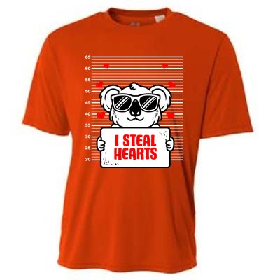 Koala Lover Heart Valentines Day Koala Bear Gift Cooling Performance Crew T-Shirt