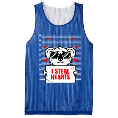 Koala Lover Heart Valentines Day Koala Bear Gift Mesh Reversible Basketball Jersey Tank