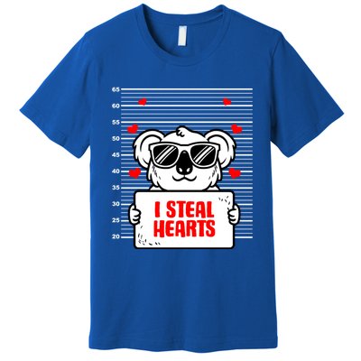 Koala Lover Heart Valentines Day Koala Bear Gift Premium T-Shirt