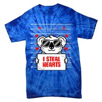 Koala Lover Heart Valentines Day Koala Bear Gift Tie-Dye T-Shirt