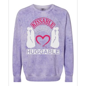 KissAble LoveAble HuggAble Colorblast Crewneck Sweatshirt