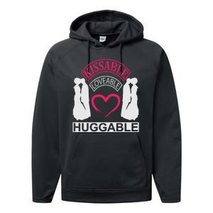 KissAble LoveAble HuggAble Performance Fleece Hoodie