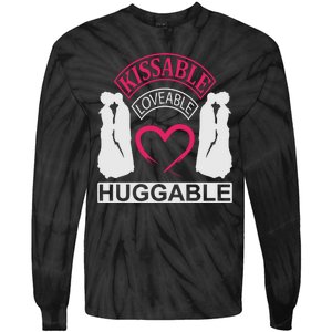 KissAble LoveAble HuggAble Tie-Dye Long Sleeve Shirt