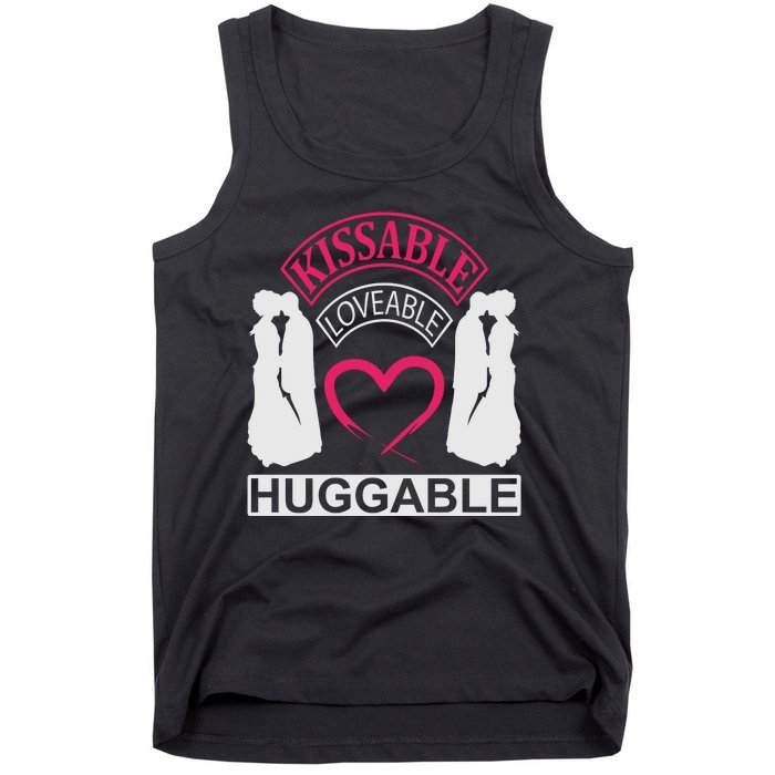 KissAble LoveAble HuggAble Tank Top