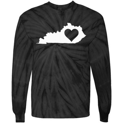 Kentucky Love I Gift Tie-Dye Long Sleeve Shirt