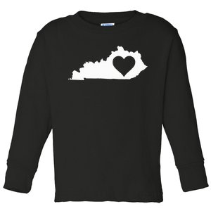 Kentucky Love I Gift Toddler Long Sleeve Shirt