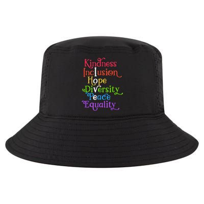 Kindness Love Inclusion Equality Diversity Human Rights Cool Comfort Performance Bucket Hat