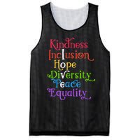 Kindness Love Inclusion Equality Diversity Human Rights Mesh Reversible Basketball Jersey Tank