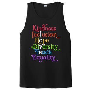 Kindness Love Inclusion Equality Diversity Human Rights PosiCharge Competitor Tank