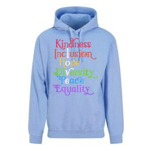 Kindness Love Inclusion Equality Diversity Human Rights Unisex Surf Hoodie