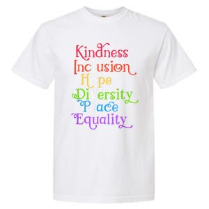 Kindness Love Inclusion Equality Diversity Human Rights Garment-Dyed Heavyweight T-Shirt