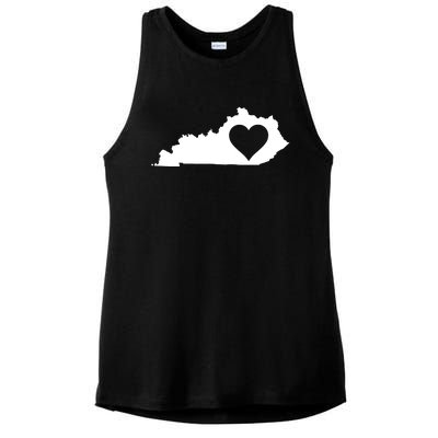 Kentucky Love I Gift Ladies PosiCharge Tri-Blend Wicking Tank