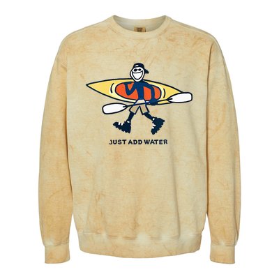 Kayak Lover Just Add Water Kayak Colorblast Crewneck Sweatshirt