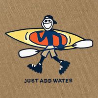 Kayak Lover Just Add Water Kayak Cotton Canvas Backpack