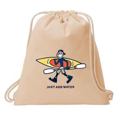 Kayak Lover Just Add Water Kayak Drawstring Bag