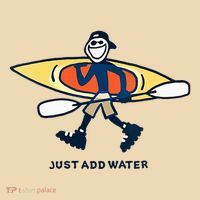 Kayak Lover Just Add Water Kayak Drawstring Bag