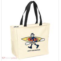 Kayak Lover Just Add Water Kayak Zip Tote Bag