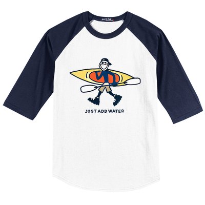 Kayak Lover Just Add Water Kayak Baseball Sleeve Shirt