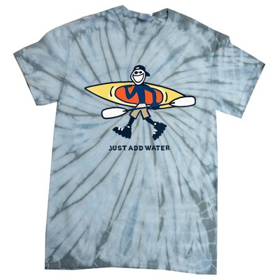 Kayak Lover Just Add Water Kayak Tie-Dye T-Shirt