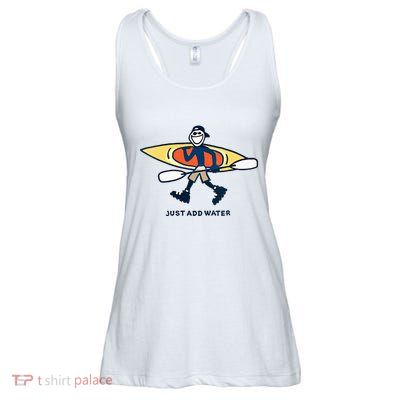 Kayak Lover Just Add Water Kayak Ladies Essential Flowy Tank