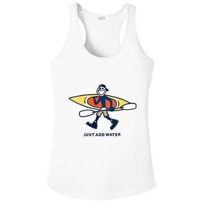 Kayak Lover Just Add Water Kayak Ladies PosiCharge Competitor Racerback Tank