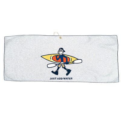 Kayak Lover Just Add Water Kayak Large Microfiber Waffle Golf Towel