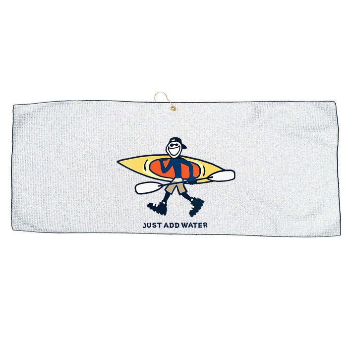 Kayak Lover Just Add Water Kayak Large Microfiber Waffle Golf Towel