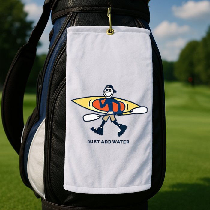 Kayak Lover Just Add Water Kayak Golf Towel