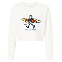 Kayak Lover Just Add Water Kayak Cropped Pullover Crew