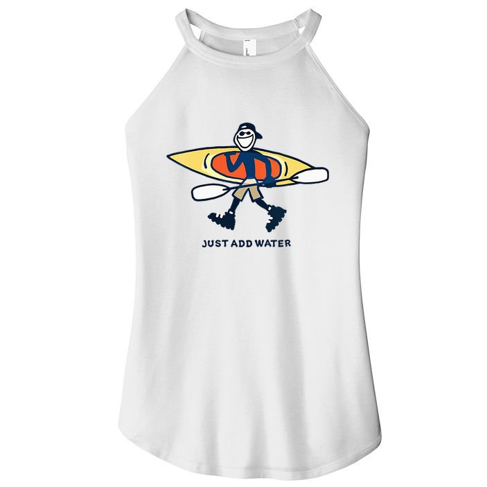 Kayak Lover Just Add Water Kayak Women's Perfect Tri Rocker Tank