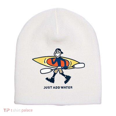 Kayak Lover Just Add Water Kayak Short Acrylic Beanie