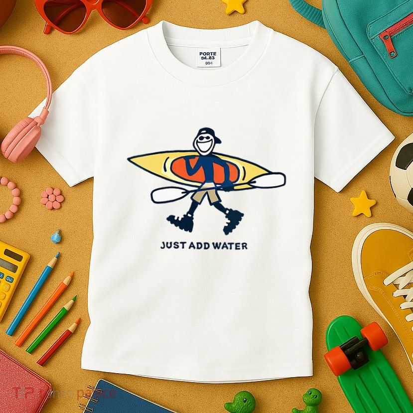 Kayak Lover Just Add Water Kayak Kids T-Shirt