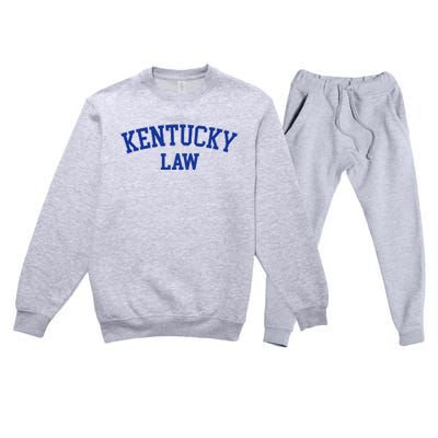 Kentucky Law Kentucky Bar Graduate Premium Crewneck Sweatsuit Set