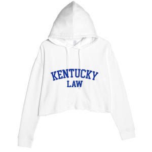 Kentucky Law Kentucky Bar Graduate Crop Fleece Hoodie