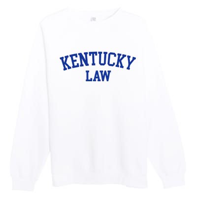 Kentucky Law Kentucky Bar Graduate Premium Crewneck Sweatshirt