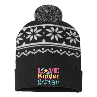 Kindergarten Love USA-Made Snowflake Beanie