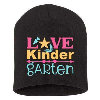 Kindergarten Love Short Acrylic Beanie