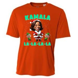 Kamala Lalalala Kamala Harris 2024 Funny Christmas Xmas Cooling Performance Crew T-Shirt