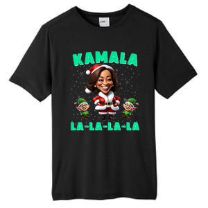 Kamala Lalalala Kamala Harris 2024 Funny Christmas Xmas Tall Fusion ChromaSoft Performance T-Shirt