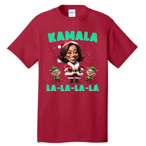 Kamala Lalalala Kamala Harris 2024 Funny Christmas Xmas Tall T-Shirt