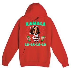 Kamala Lalalala Kamala Harris 2024 Funny Christmas Xmas Premium Pullover Hoodie