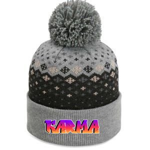 Karma Logo The Baniff Cuffed Pom Beanie