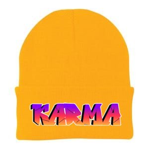 Karma Logo Knit Cap Winter Beanie