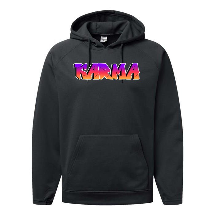 Karma Logo Performance Fleece Hoodie