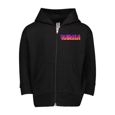 Karma Logo Toddler Zip Fleece Hoodie