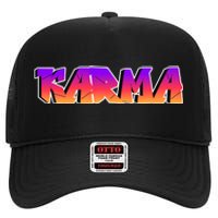 Karma Logo High Crown Mesh Back Trucker Hat