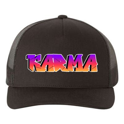 Karma Logo Yupoong Adult 5-Panel Trucker Hat