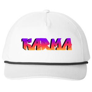 Karma Logo Snapback Five-Panel Rope Hat